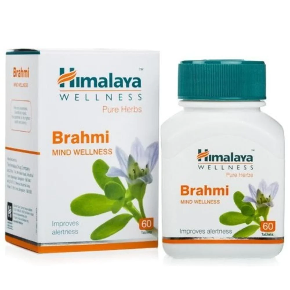Himalaya Wellness Pure Herbs Brahmi Mind Wellness, 60 Tablets-1.webp
